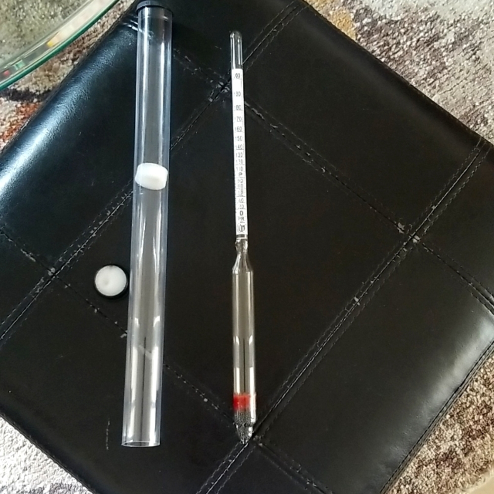 Proof thermometer density